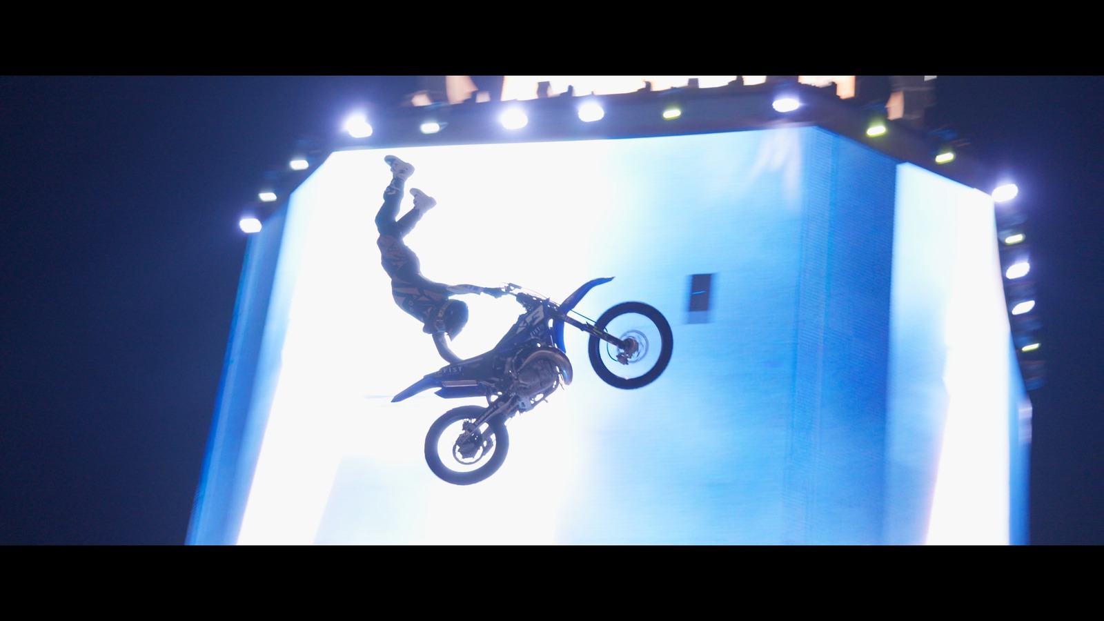Motorcycle stunt performance at Extreme Week Abu Dhabi